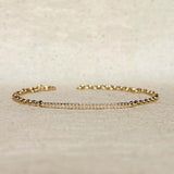 2mm CZ Bar Bracelet