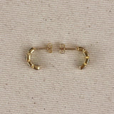 Chunky Baguette CZ Earrings