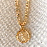 GoldFi 18k Gold Filled Diamond Cut Cupid Pendant