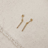 CZ Spear Drop Earrings