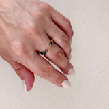 Baguette CZ Adjustable Band Ring