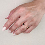 Baguette CZ Adjustable Band Ring