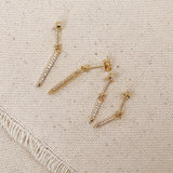CZ Spear Drop Earrings