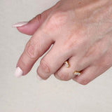Baguette CZ Adjustable Band Ring