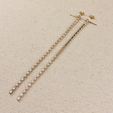 Baguette Chain Drop Earrings