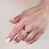 Baguette CZ Adjustable Band Ring