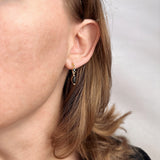Princess Cut and Marquise CZ Dangling Earrings