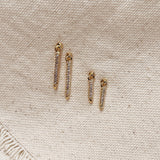 CZ Spear Drop Earrings