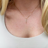 CZ Spear Necklace