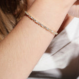 Baguette and Round Cut CZ Tennis Bracelet