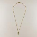Emerald CZ Spear Necklace