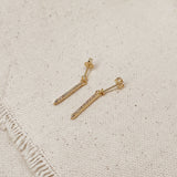 CZ Spear Drop Earrings