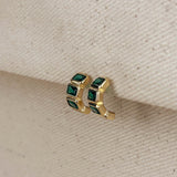 Chunky Baguette CZ Earrings