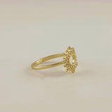 Round Spike CZ Ring