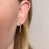 CZ Spear Drop Earrings