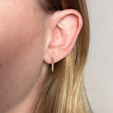 CZ Spear Drop Earrings
