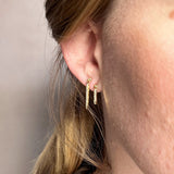 CZ Spear Drop Earrings