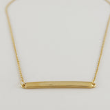 Polished Bar Necklace
