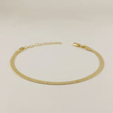 4mm Herringbone Chain Anklet