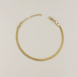 4mm Herringbone Chain Anklet