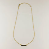 Baguette CZ Bar Necklace