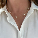 Spaced Baroque Pearls Necklace