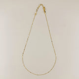 1mm Curb Chain With Pressed Details