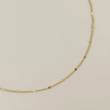 1mm Curb Chain With Pressed Details