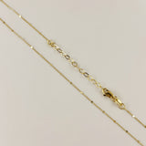 1mm Curb Chain With Pressed Details