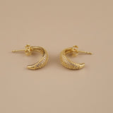 Micro CZ Dome Earrings