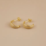 Micro CZ Dome Earrings