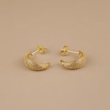 Micro CZ Dome Earrings
