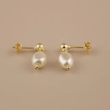Drop Baroque Pearl Earrings