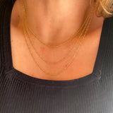 Diamond Cut Beaded Chain