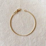 1.2 mm Round Snake Chain Bracelet