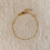 1mm Curb Bracelet With Pressed Details