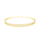 18KGL FLOR DETAIL CHOKER
