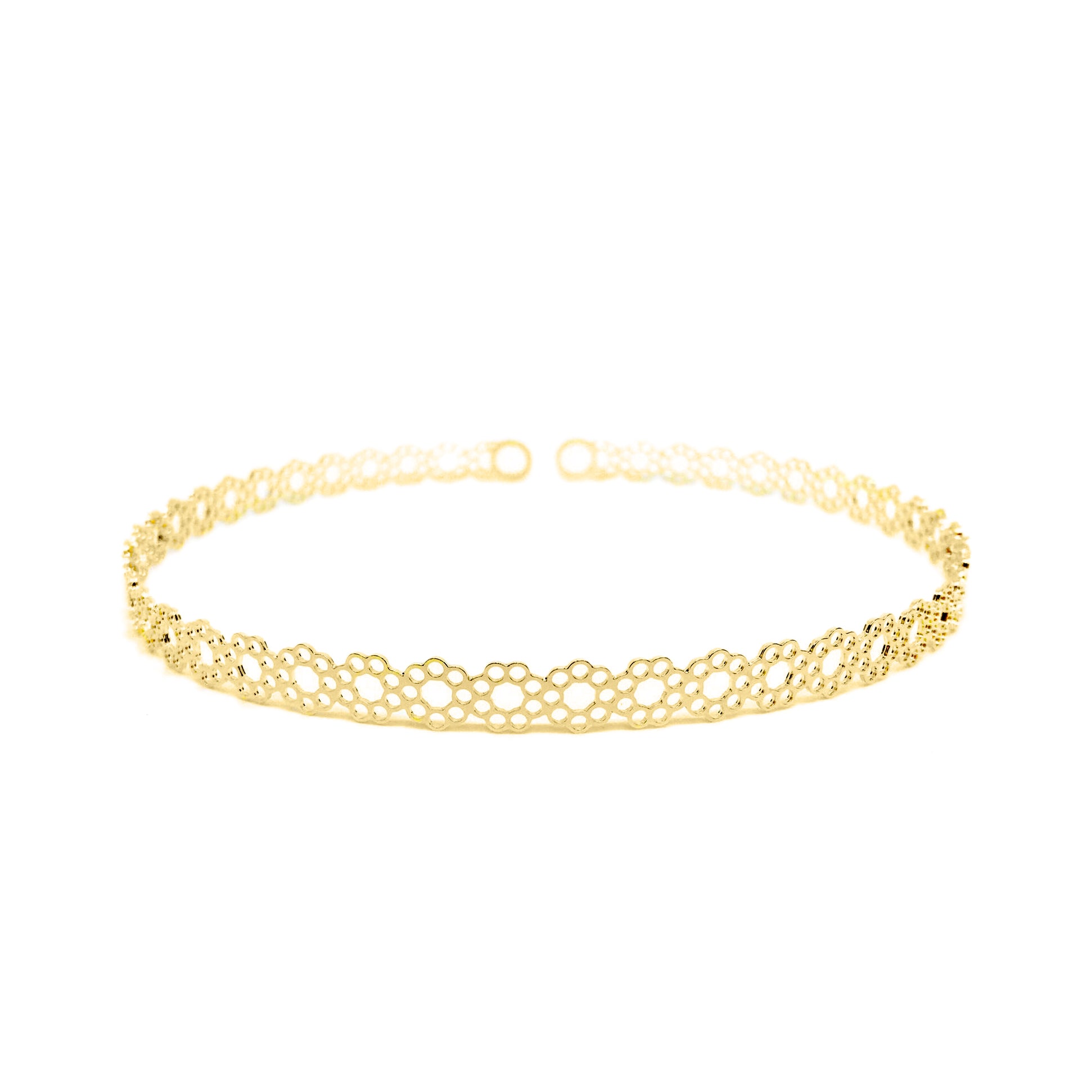 18KGL FLOR DETAIL CHOKER