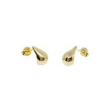 Elegance Defined: Cry Baby Teardrop Stud Earrings in 18k Gold Overlay