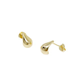 Elegance Defined: Cry Baby Teardrop Stud Earrings in 18k Gold Overlay