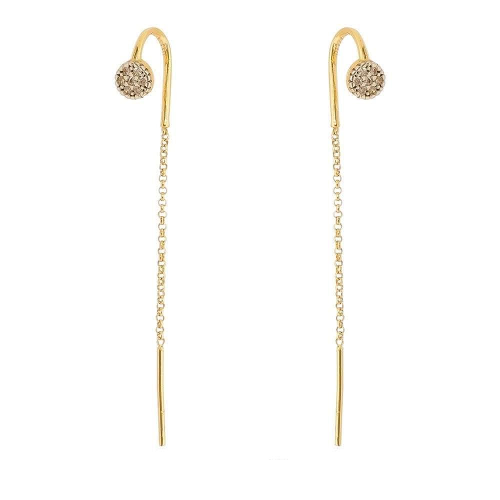 18k GL CZ Dot Drop - Donna Italiana ®