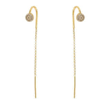 18k GL CZ Dot Drop - Donna Italiana ®