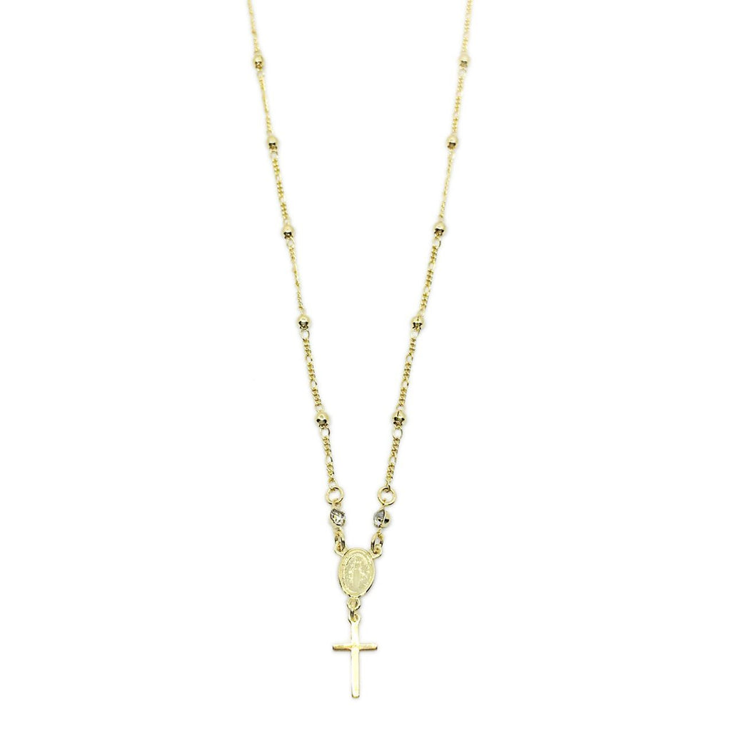 Delicate hot sale rosary necklace