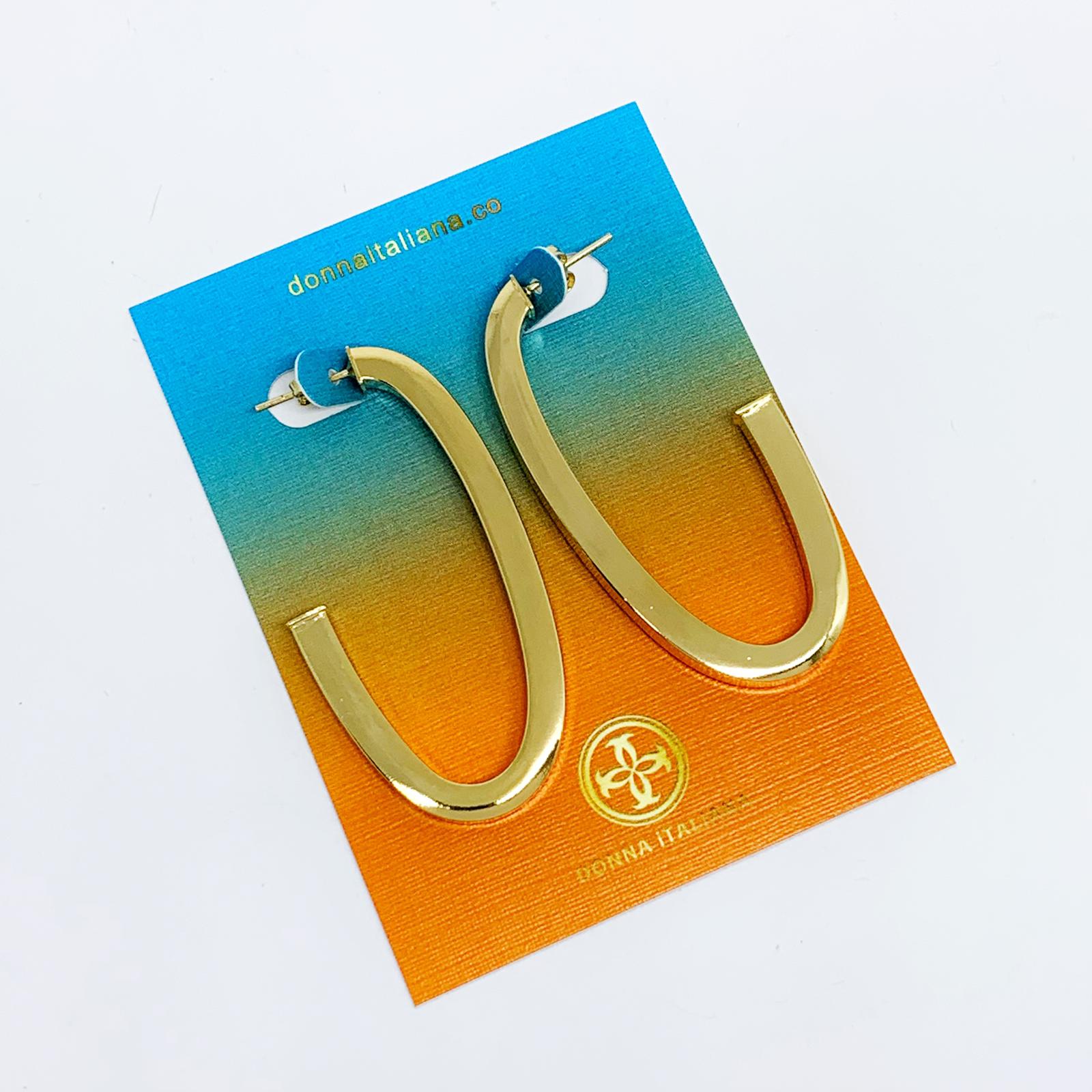 18K GL Jenna Hoops - Donna Italiana ®