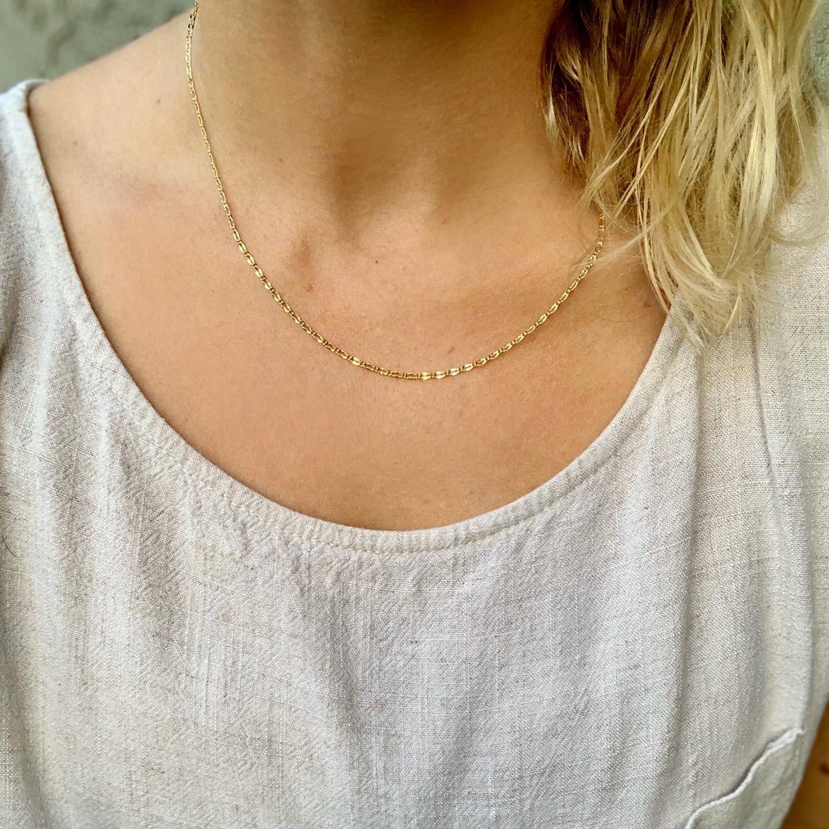 18K GL link Chain Style #4 - Donna Italiana ®