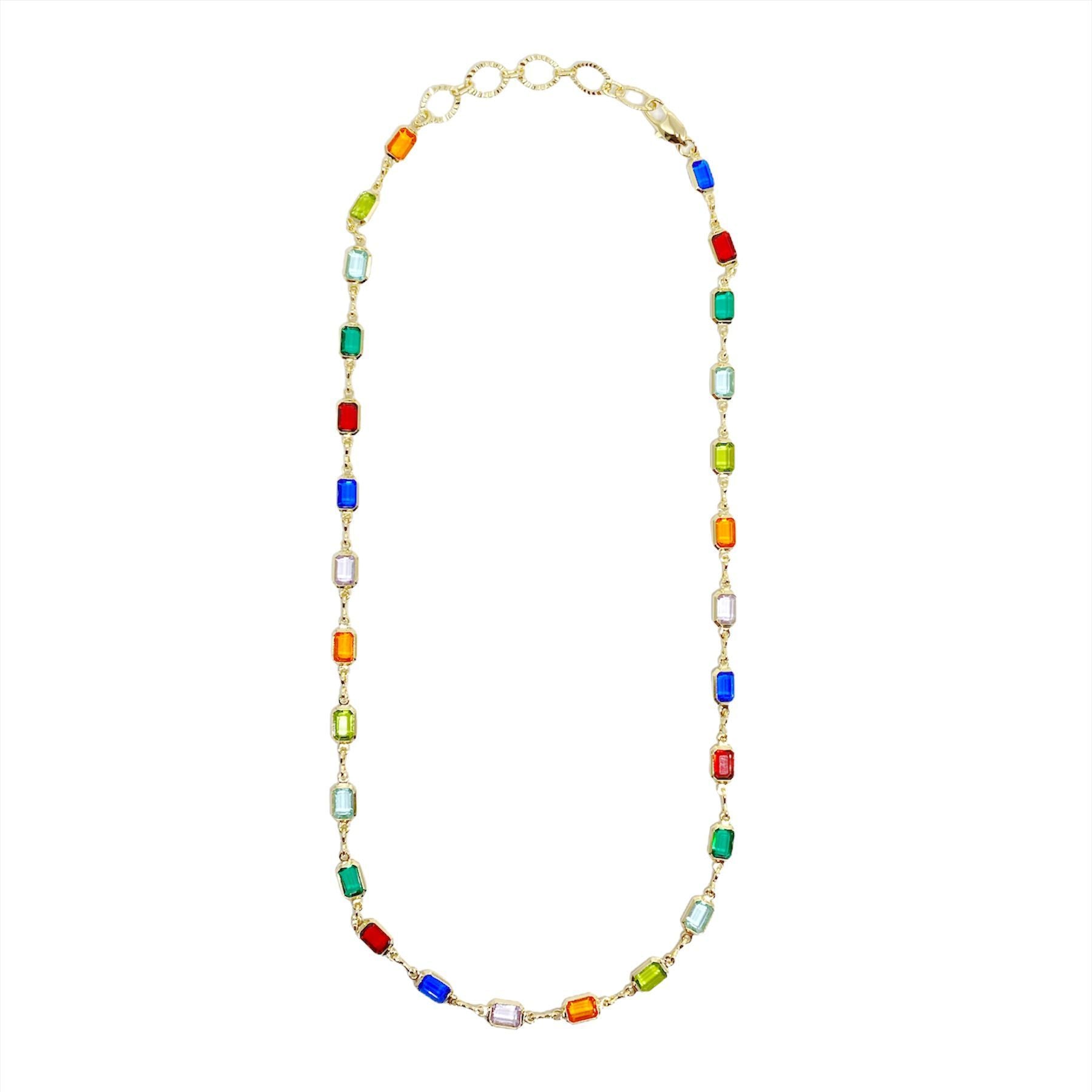 18K GL Rainbow Necklace - Donna Italiana ®