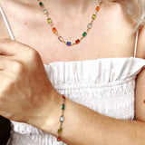 18K GL Rainbow Necklace - Donna Italiana ®