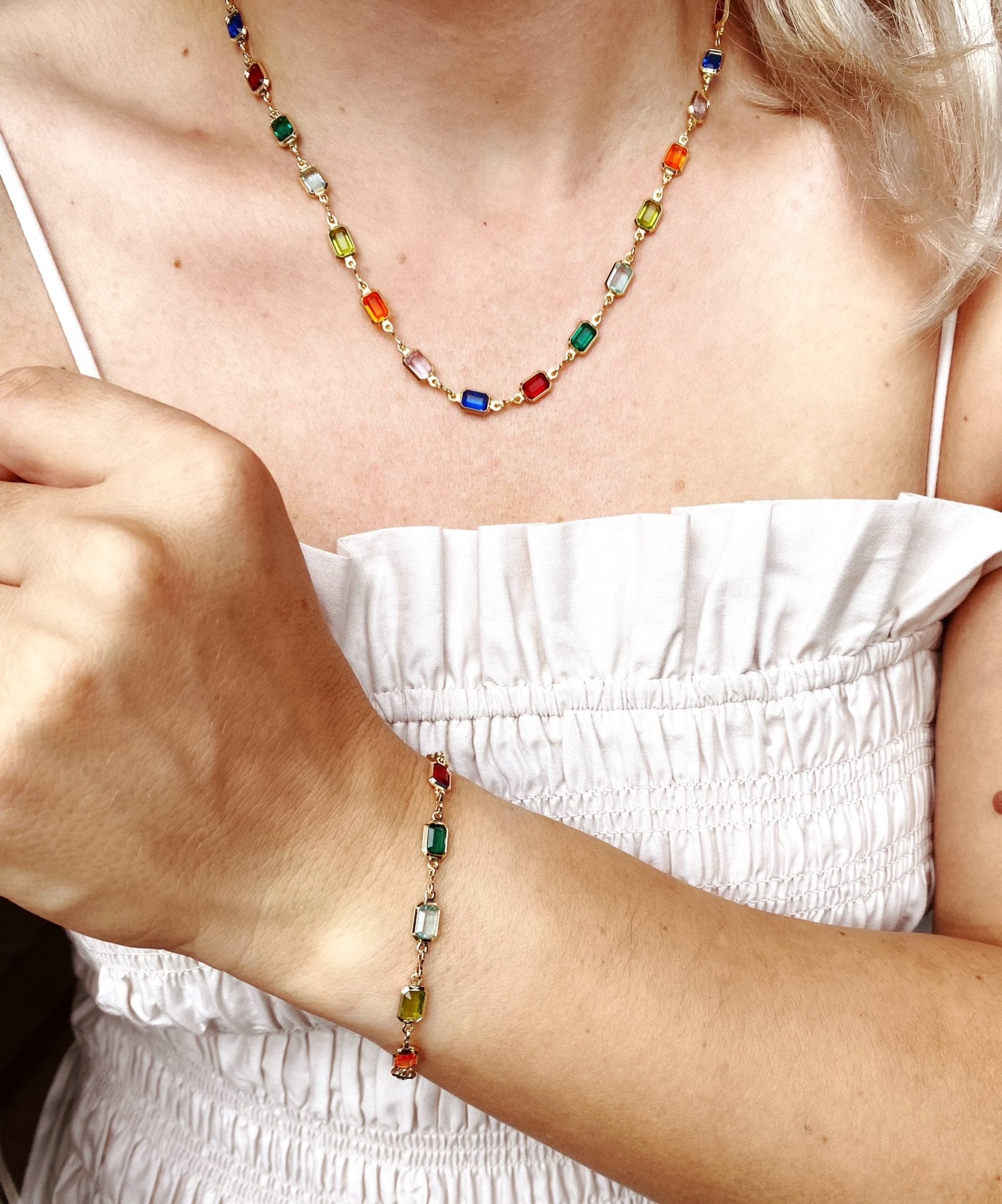 18K GL Rainbow Necklace - Donna Italiana ®