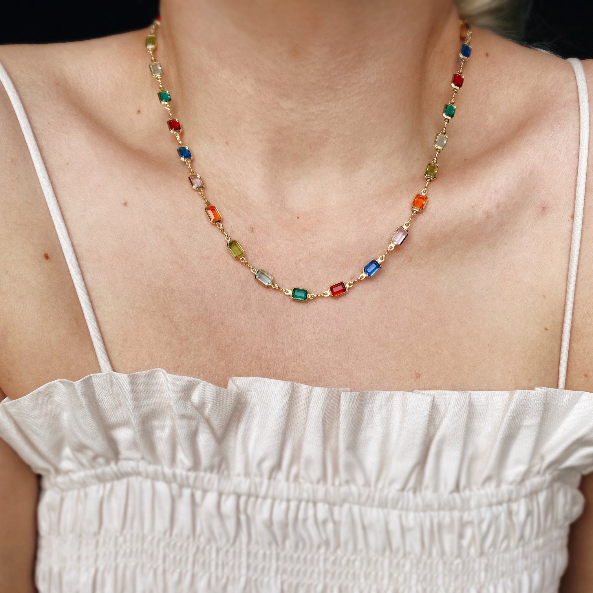 18K GL Rainbow Necklace - Donna Italiana ®