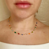 18K GL Rainbow Necklace - Donna Italiana ®
